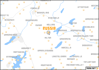 map of Russia