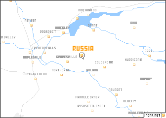 map of Russia