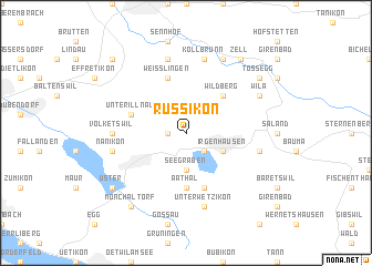 map of Russikon