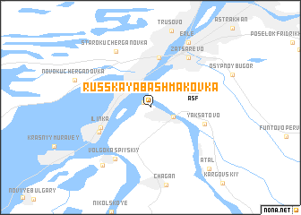 map of Russkaya Bashmakovka
