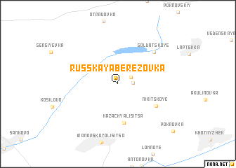 map of Russkaya Berëzovka