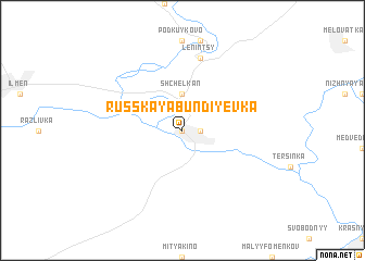 map of Russkaya Bundiyevka