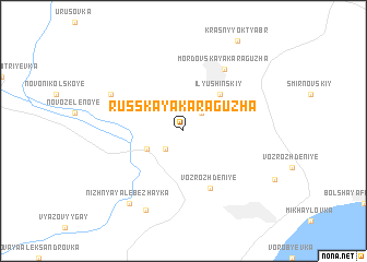 map of Russkaya Karaguzha