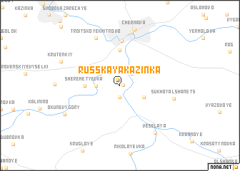 map of Russkaya Kazinka