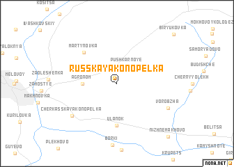 map of Russkaya Konopel\