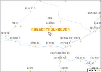 map of Russkaya Ol\