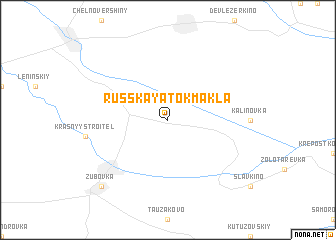 map of Russkaya Tokmakla