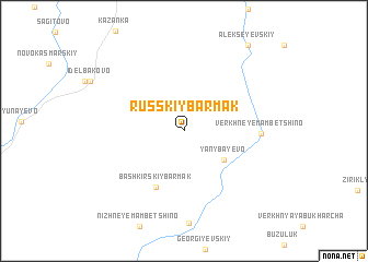 map of Russkiy Barmak