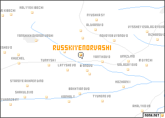 map of Russkiye Norvashi