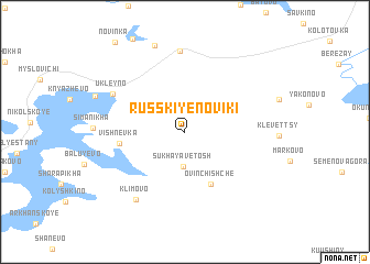 map of Russkiye Noviki