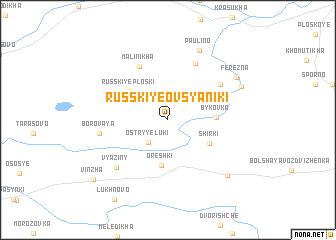 map of Russkiye Ovsyaniki