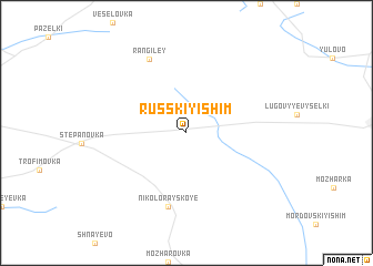 map of Russkiy Ishim