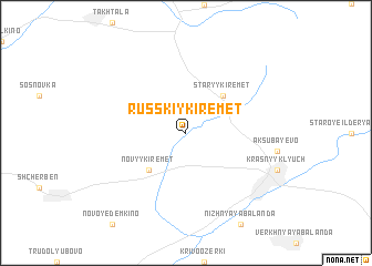 map of Russkiy Kiremet\