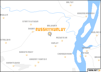 map of Russkiy Kurluy