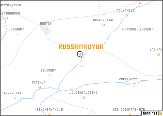 map of Russkiy Kuyuk