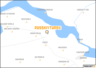 map of Russkiy Turek