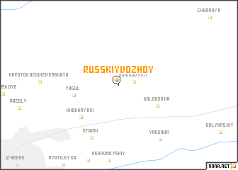 map of Russkiy Vozhoy