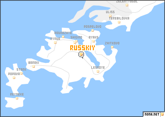 map of Russkiy