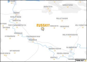 map of Russkiy