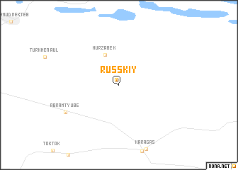 map of Russkiy