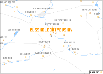 map of Russko-Leont\