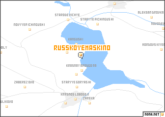 map of Russkoye Maskino