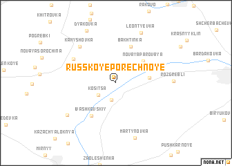 map of Russkoye-Porechnoye