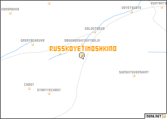 map of Russkoye Timoshkino