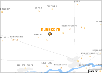 map of Russkoye