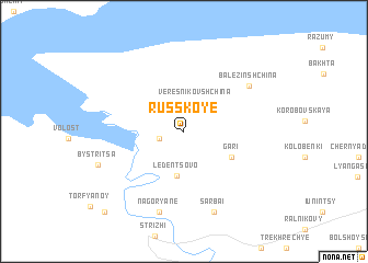 map of Russkoye