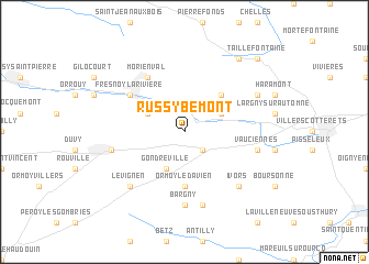 map of Russy-Bémont