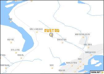 map of Rustad