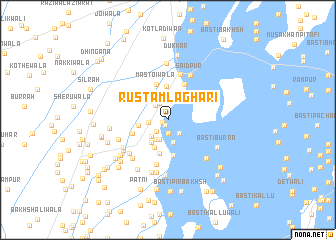 map of Rustam Laghāri