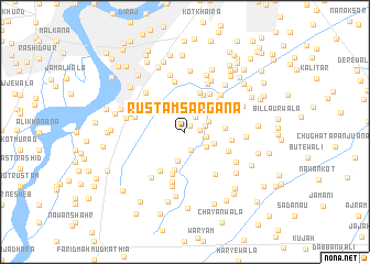 map of Rustam Sargāna