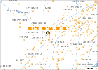 map of Rustam Shadularwāla