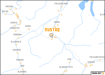 map of Rustāq