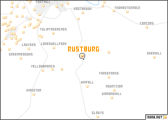 map of Rustburg