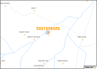 map of Rustenburg