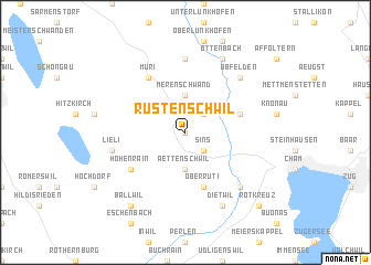 map of Rüstenschwil