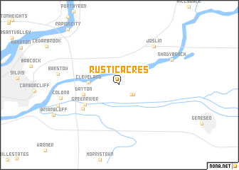 map of Rustic Acres