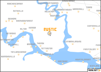 map of Rustic