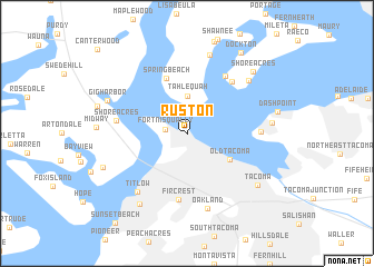 map of Ruston