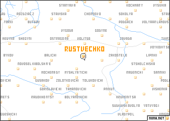 map of Rustvechko