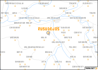 map of Rusu de Jos