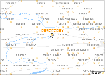 map of Ruszczany