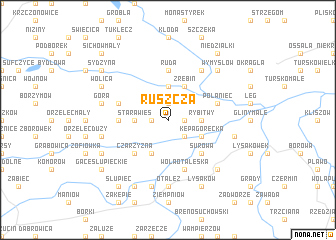 map of Ruszcza