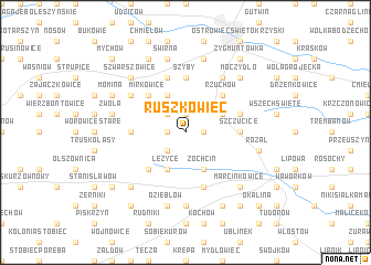 map of Ruszkowiec