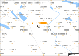 map of Ruszkowo