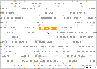 map of Ruszkowo