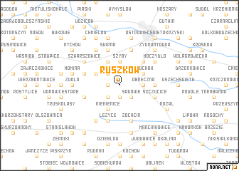 map of Ruszków